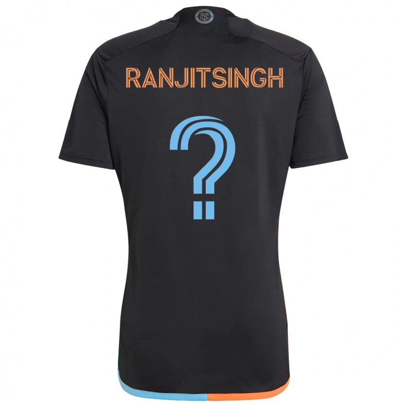 Danxen Kid Greg Ranjitsingh #0 Black Blue Orange Away Jersey 2025/26 T-Shirt