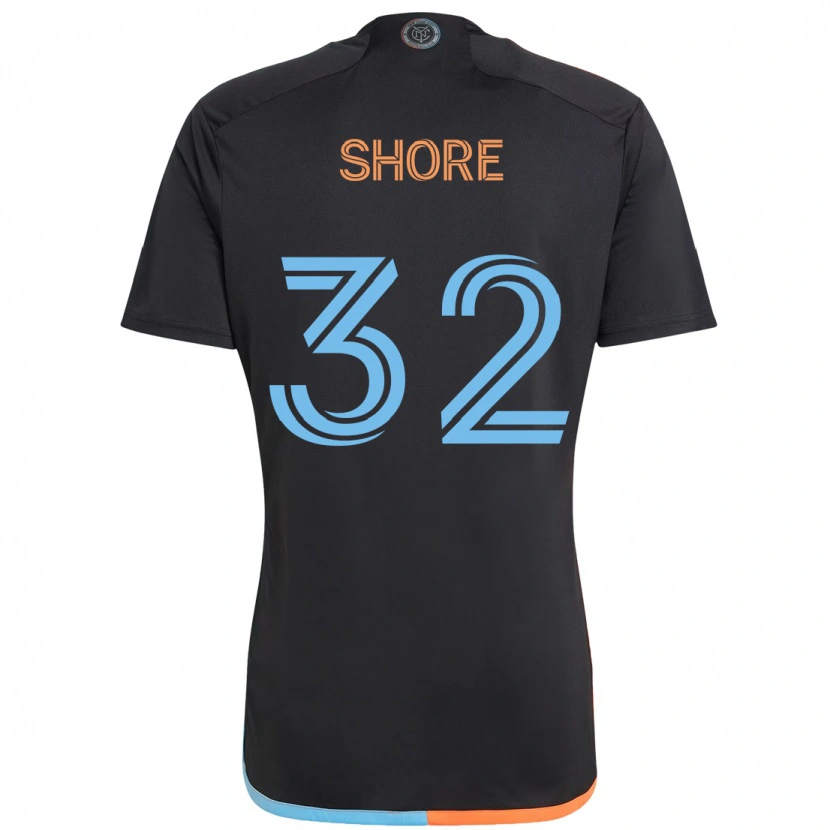 Danxen Kid Jonathan Shore #32 Black Blue Orange Away Jersey 2025/26 T-Shirt