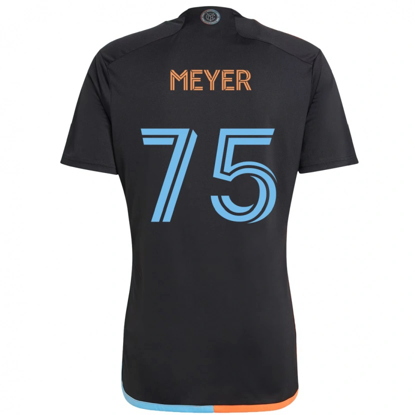 Danxen Kid Will Meyer #75 Black Blue Orange Away Jersey 2025/26 T-Shirt
