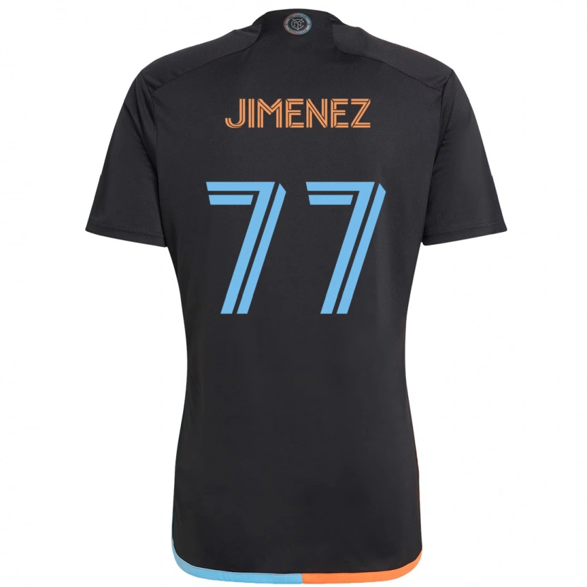 Danxen Kid Jonathan Jiménez #77 Black Blue Orange Away Jersey 2025/26 T-Shirt