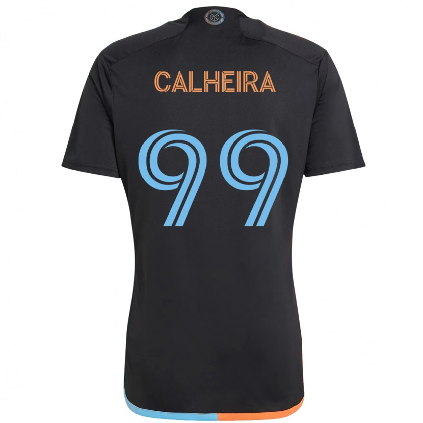 Danxen Kid Taylor Calheira #99 Black Blue Orange Away Jersey 2025/26 T-Shirt
