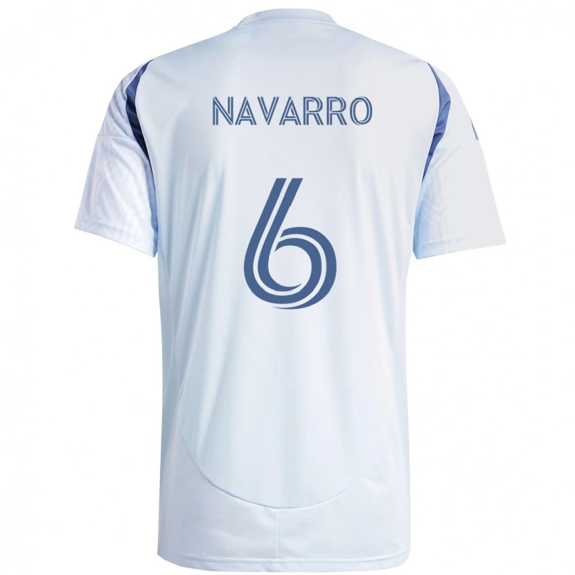 Danxen Kid Miguel Navarro #6 Light Sky Blueblue Away Jersey 2025/26 T-Shirt
