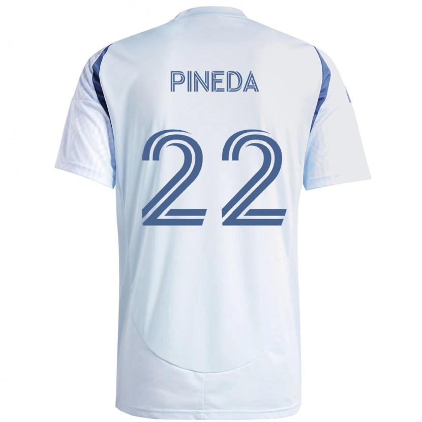 Danxen Kid Mauricio Pineda #22 Light Sky Blueblue Away Jersey 2025/26 T-Shirt