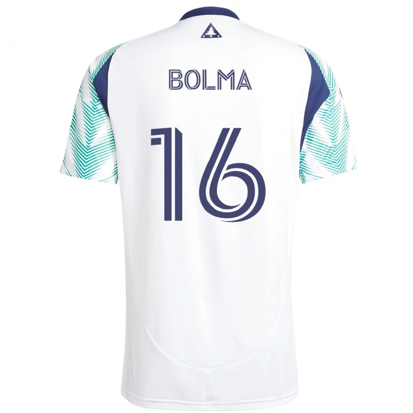 Danxen Kid Josh Bolma #16 White Blue Away Jersey 2025/26 T-Shirt
