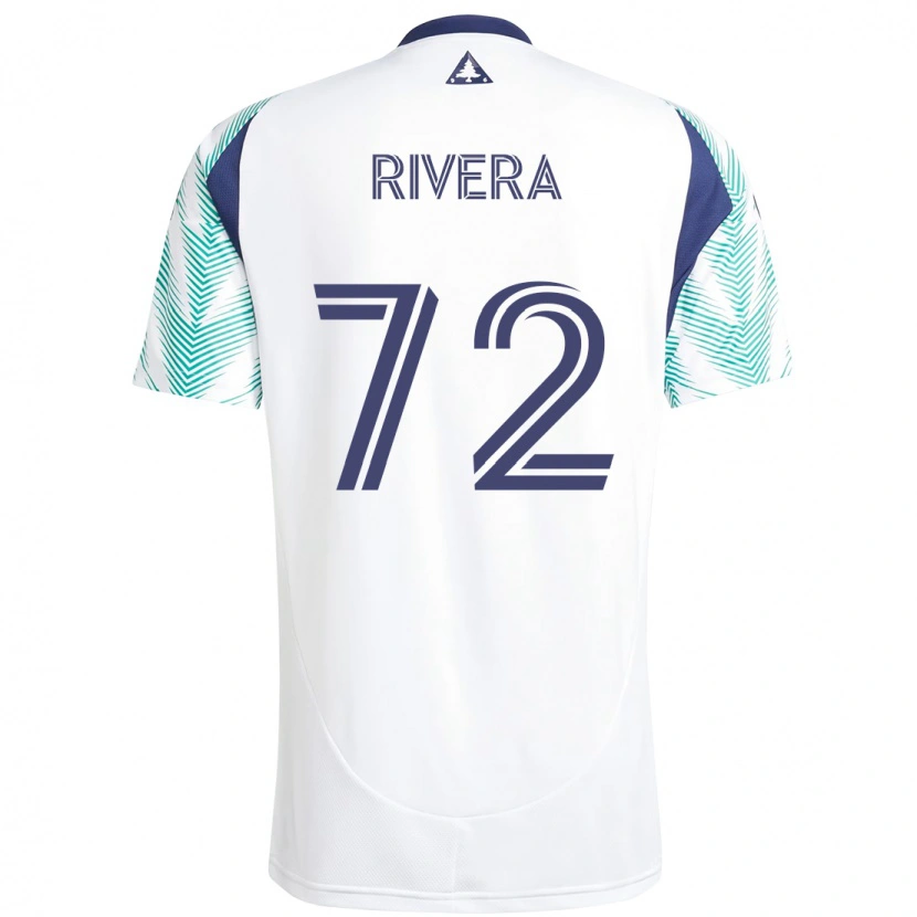 Danxen Kid Damián Rivera #72 White Blue Away Jersey 2025/26 T-Shirt