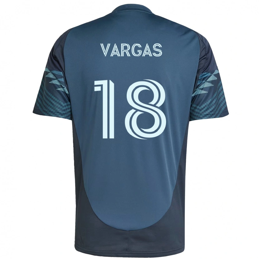 Danxen Kid Obed Vargas #18 Light Blue Away Jersey 2025/26 T-Shirt