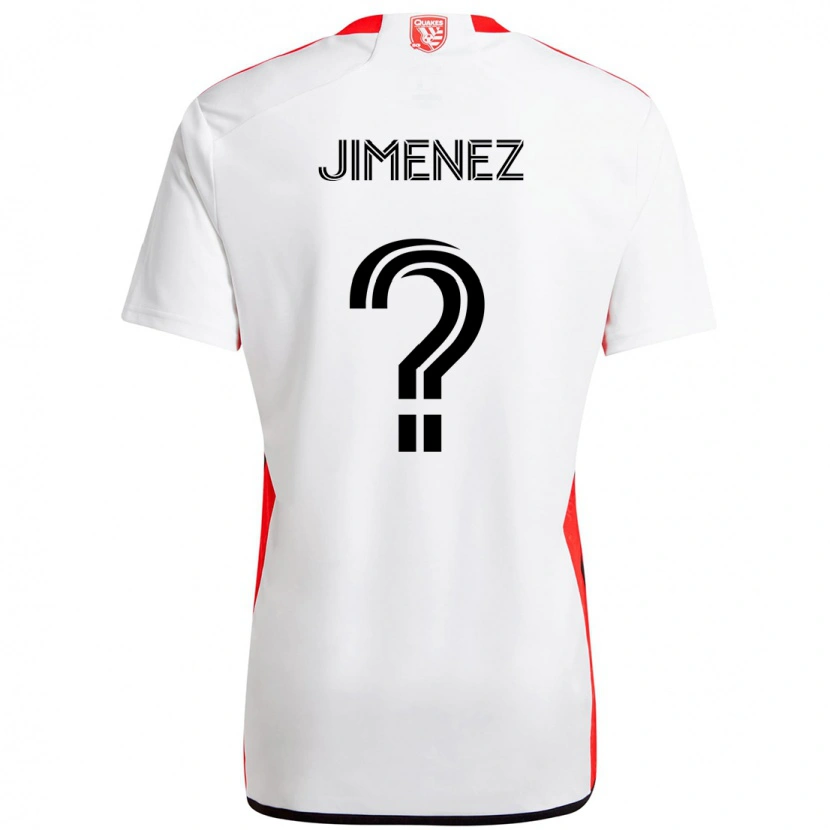 Danxen Kid Kevin Jimenez #0 White Red Away Jersey 2025/26 T-Shirt