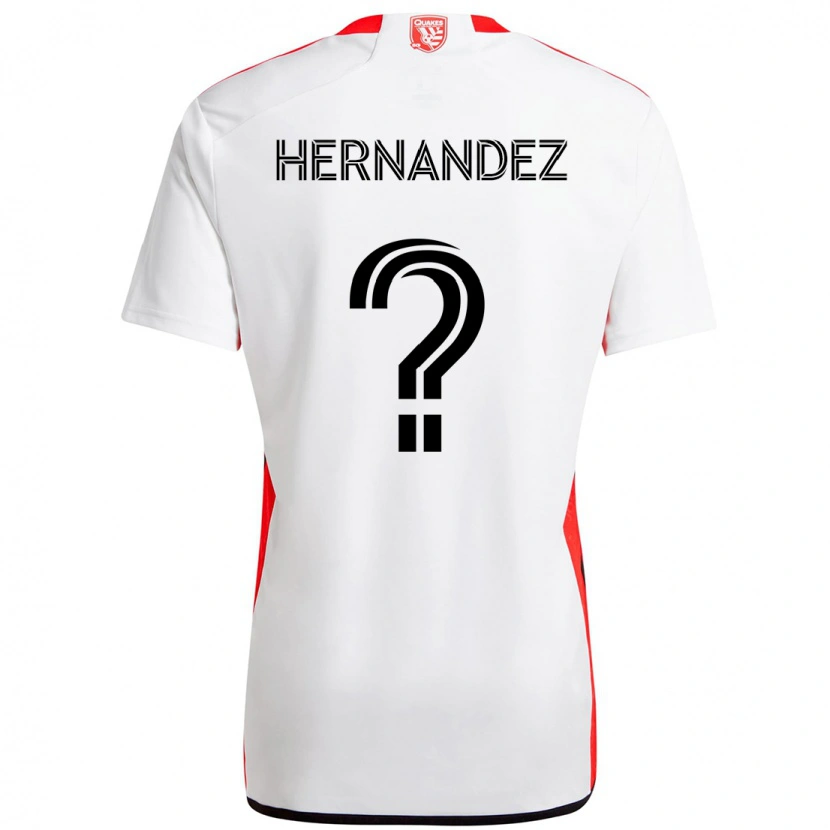 Danxen Kid Oliver Hernandez #0 White Red Away Jersey 2025/26 T-Shirt
