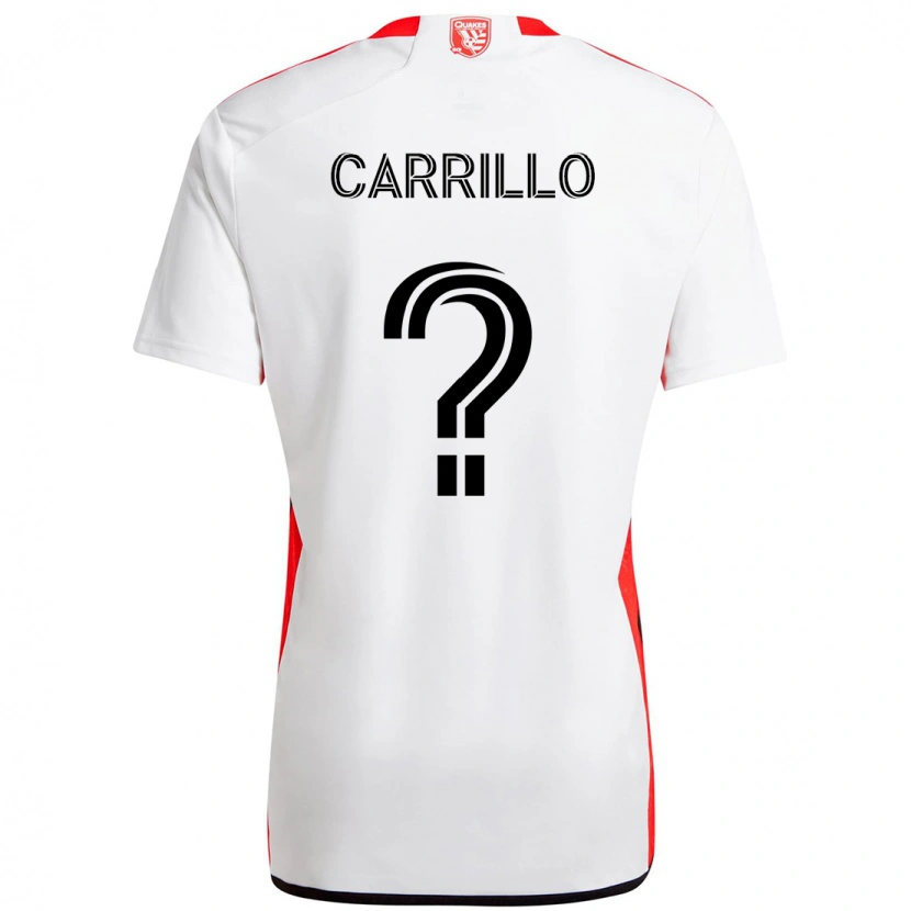 Danxen Kid Israel Carrillo #0 White Red Away Jersey 2025/26 T-Shirt