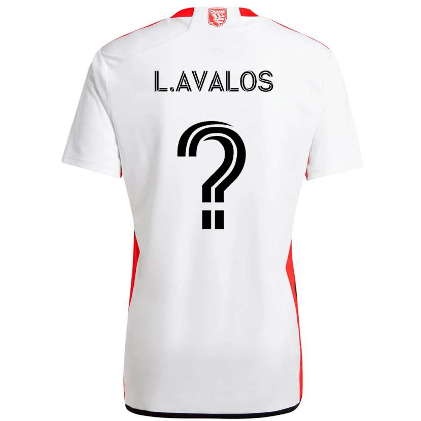 Danxen Kid Lorenzo Avalos #0 White Red Away Jersey 2025/26 T-Shirt