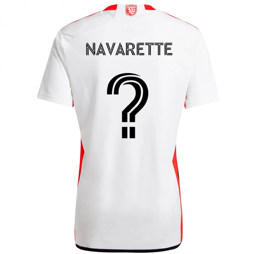 Danxen Kid Samuel Navarette #0 White Red Away Jersey 2025/26 T-Shirt