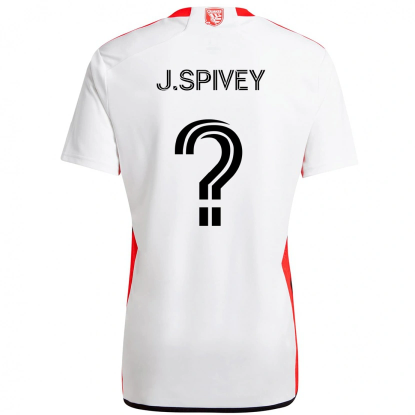 Danxen Kid Jermaine Spivey #0 White Red Away Jersey 2025/26 T-Shirt