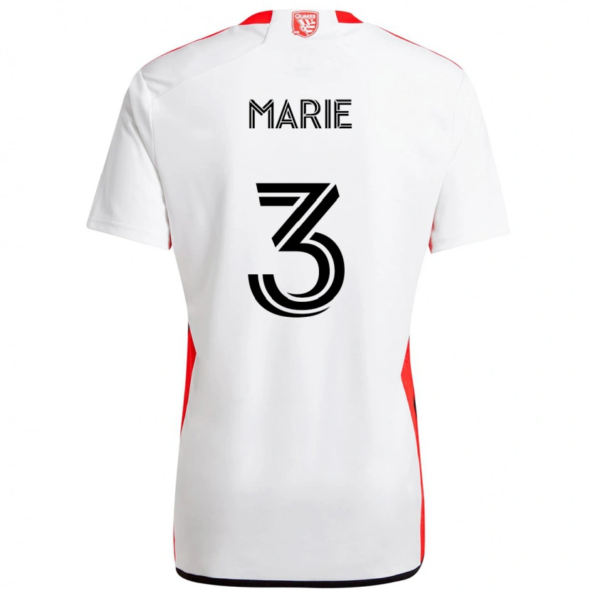Danxen Kid Paul Marie #3 White Red Away Jersey 2025/26 T-Shirt