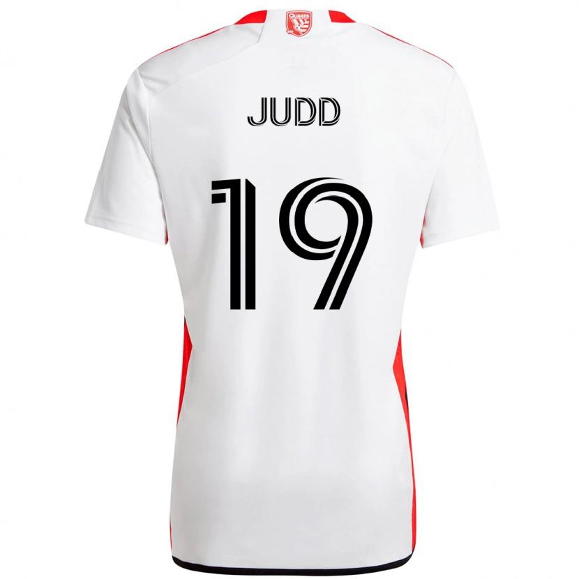 Danxen Kid Preston Judd #19 White Red Away Jersey 2025/26 T-Shirt