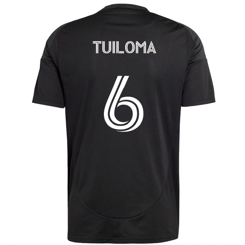 Danxen Kid Bill Tuiloma #6 Black White Away Jersey 2025/26 T-Shirt
