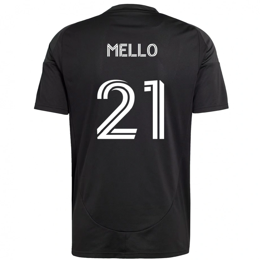 Danxen Kid Vinicius Mello #21 Black White Away Jersey 2025/26 T-Shirt