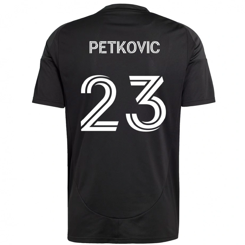 Danxen Kid Nikola Petkovic #23 Black White Away Jersey 2025/26 T-Shirt