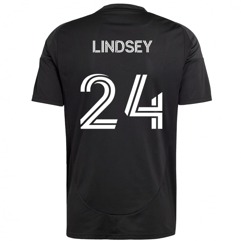 Danxen Kid Jaylin Lindsey #24 Black White Away Jersey 2025/26 T-Shirt