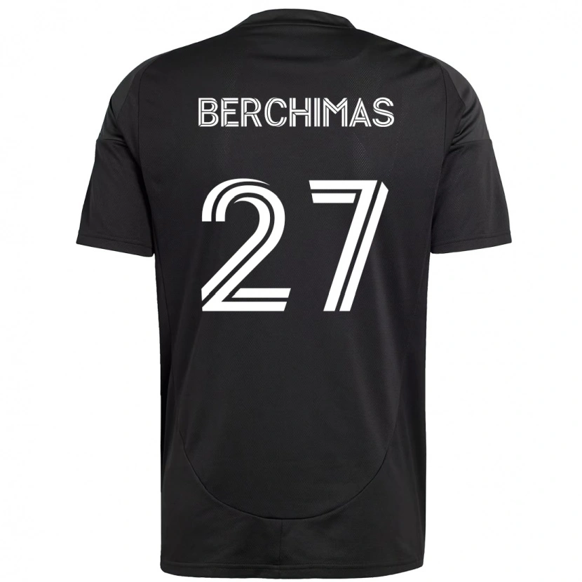 Danxen Kid Nimfasha Berchimas #27 Black White Away Jersey 2025/26 T-Shirt