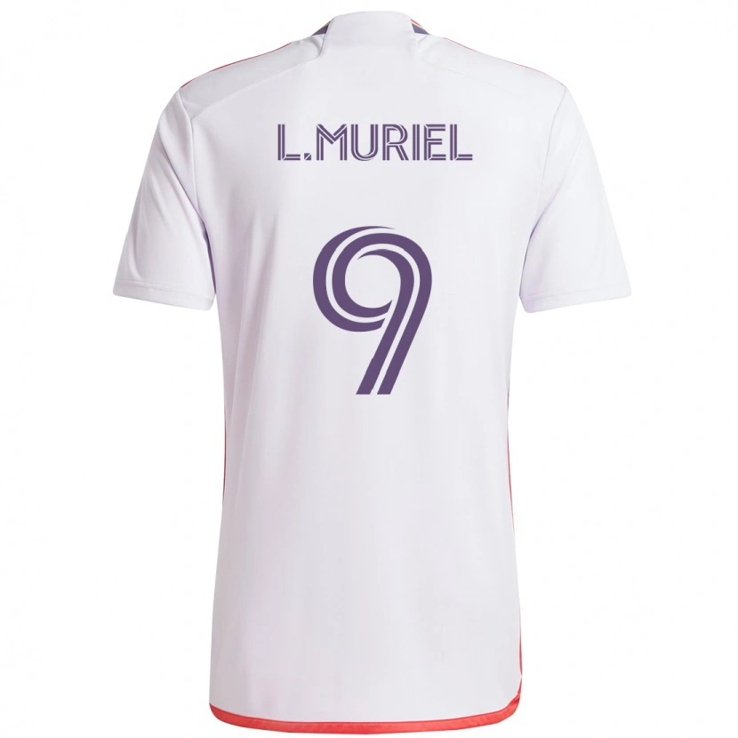 Danxen Kid Luis Muriel #9 White Purple Away Jersey 2025/26 T-Shirt