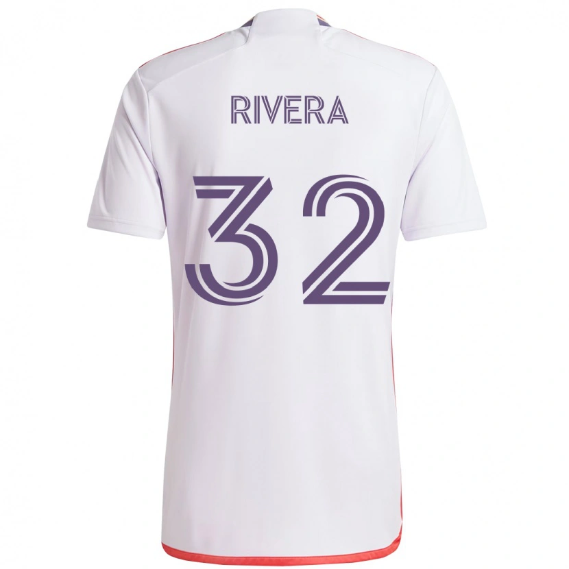 Danxen Kid Wilfredo Rivera #32 White Purple Away Jersey 2025/26 T-Shirt