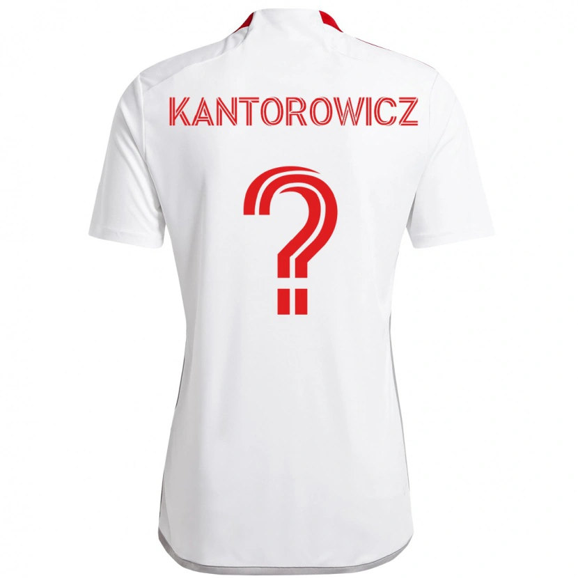 Danxen Kid Dominic Kantorowicz #0 White Red Away Jersey 2025/26 T-Shirt
