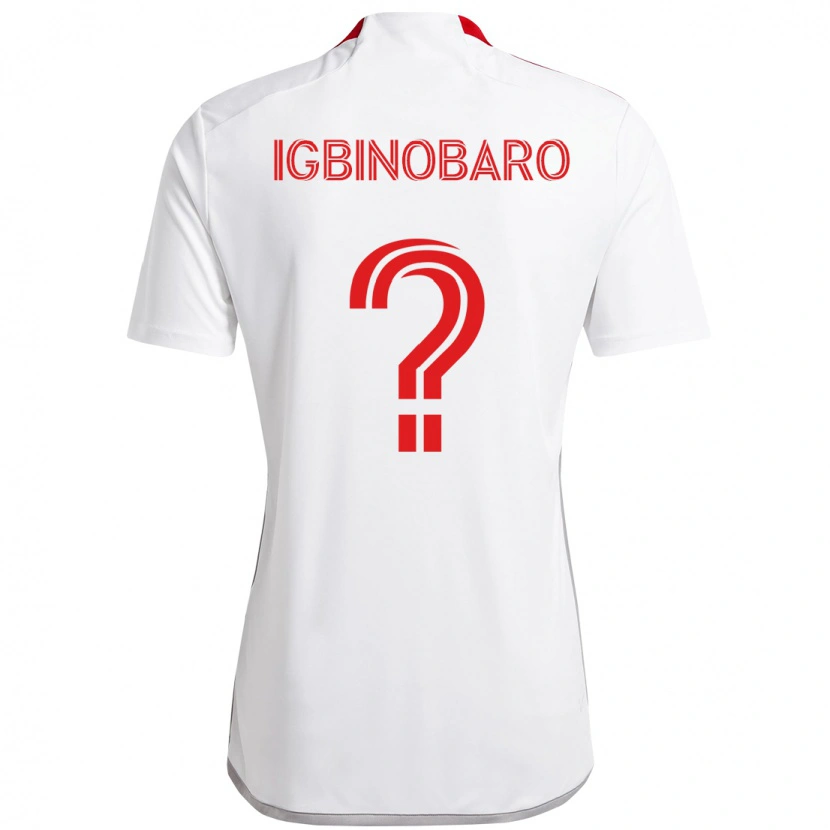 Danxen Kid Philip Igbinobaro #0 White Red Away Jersey 2025/26 T-Shirt