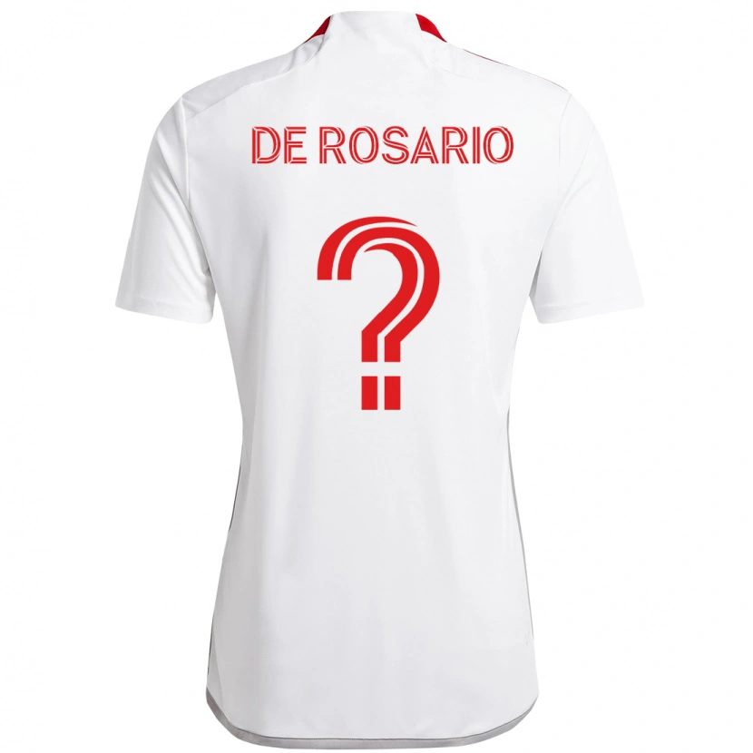 Danxen Kid Adisa De Rosario #0 White Red Away Jersey 2025/26 T-Shirt