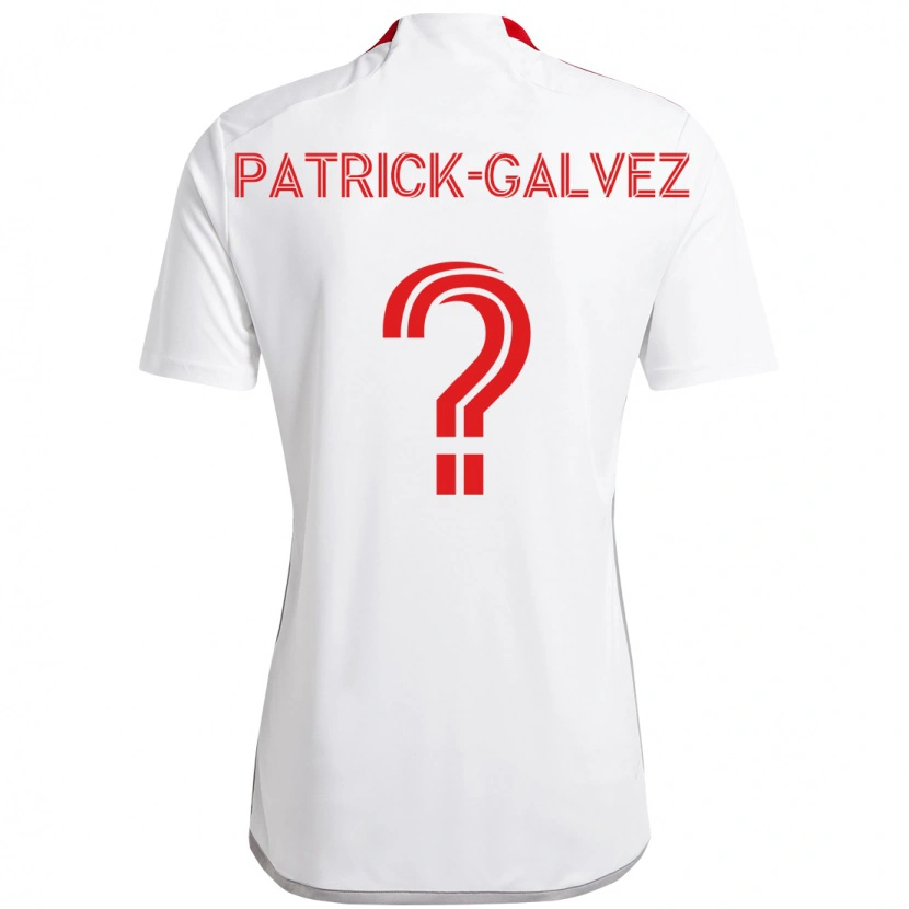 Danxen Kid Pablo Patrick-Galvez #0 White Red Away Jersey 2025/26 T-Shirt