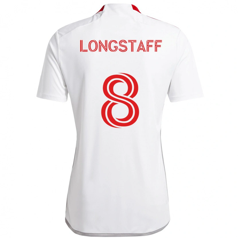 Danxen Kid Matty Longstaff #8 White Red Away Jersey 2025/26 T-Shirt