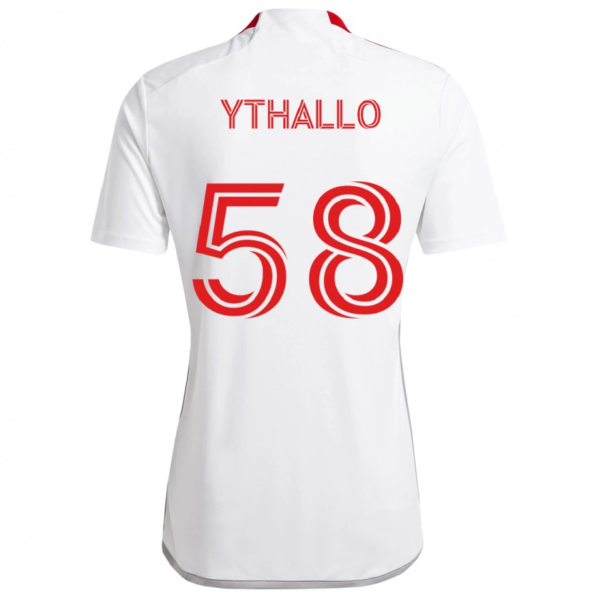 Danxen Kid Ythallo #58 White Red Away Jersey 2025/26 T-Shirt