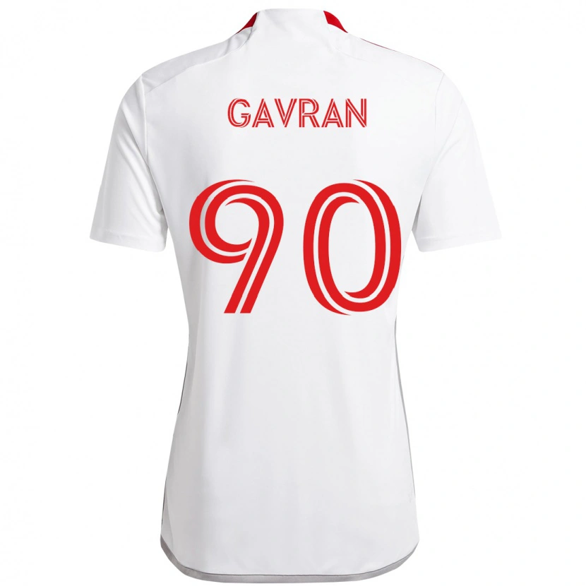 Danxen Kid Luka Gavran #90 White Red Away Jersey 2025/26 T-Shirt
