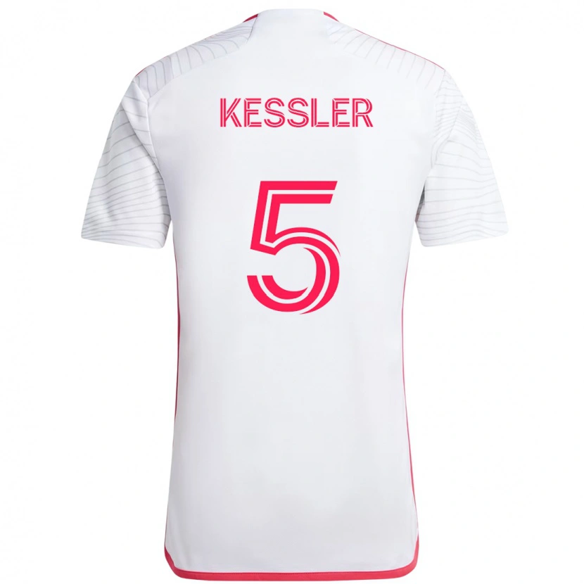 Danxen Kid Henry Kessler #5 White Magenta Away Jersey 2025/26 T-Shirt