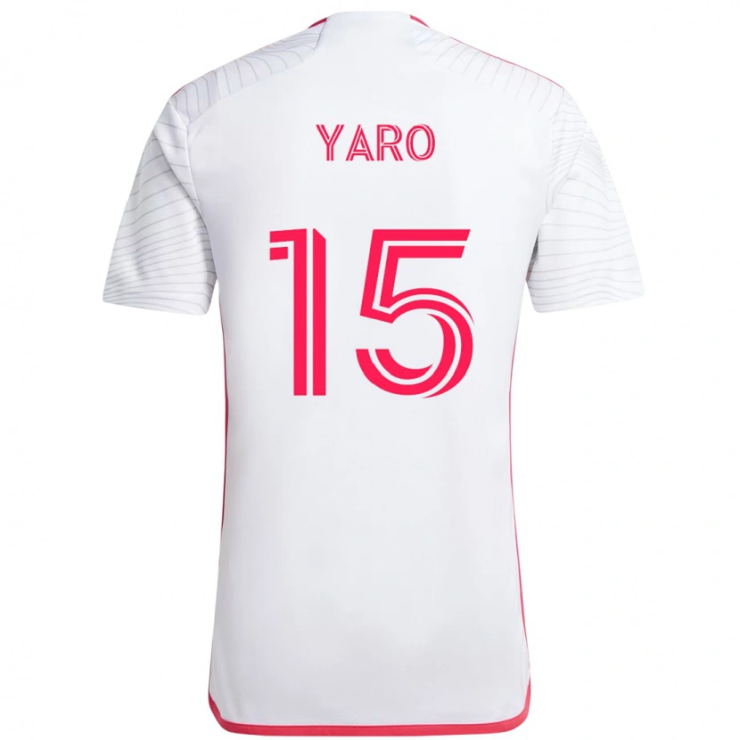 Danxen Kid Joshua Yaro #15 White Magenta Away Jersey 2025/26 T-Shirt