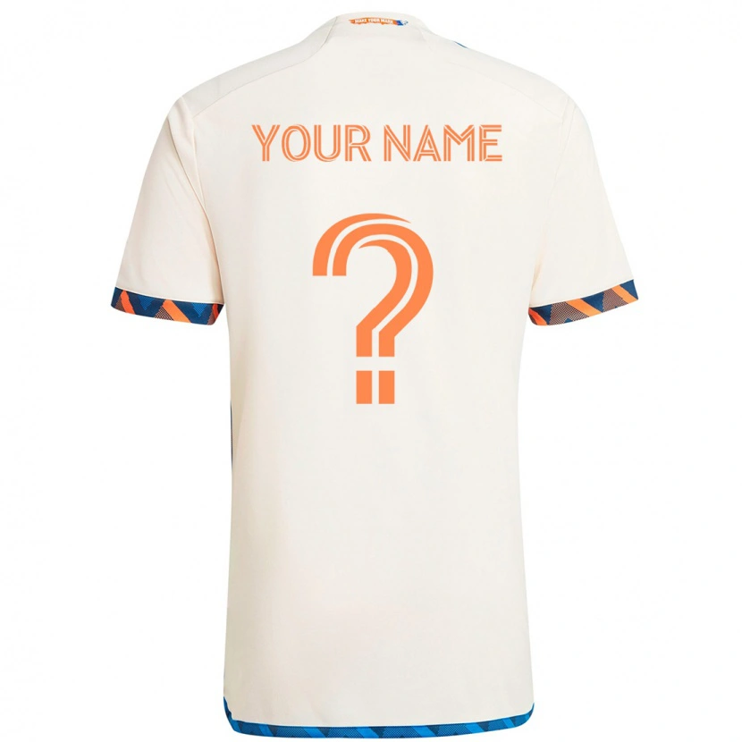 Danxen Kid Your Name #0 White Blue Orange Away Jersey 2025/26 T-Shirt