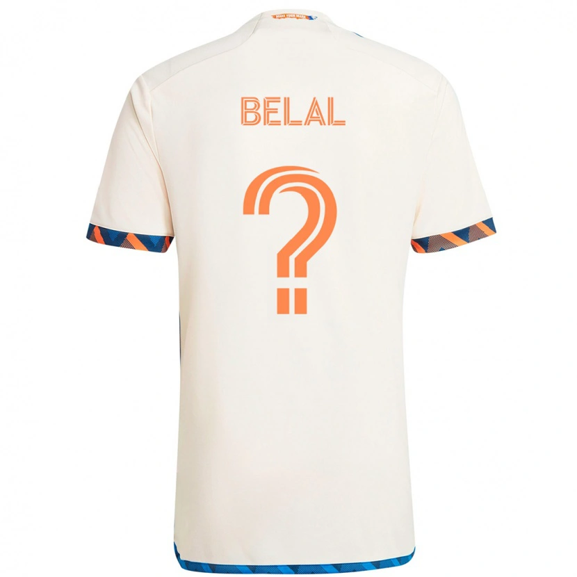 Danxen Kid Ryan Belal #0 White Blue Orange Away Jersey 2025/26 T-Shirt