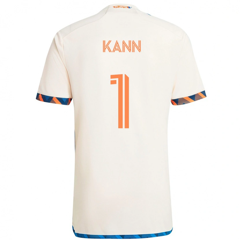 Danxen Kid Alec Kann #1 White Blue Orange Away Jersey 2025/26 T-Shirt