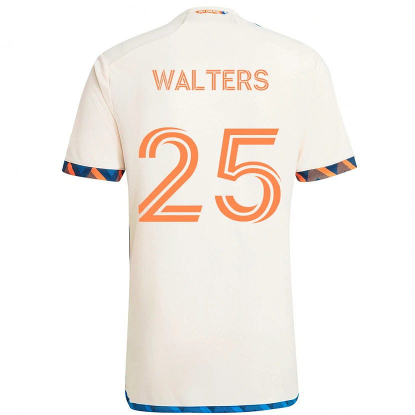 Danxen Kid Paul Walters #25 White Blue Orange Away Jersey 2025/26 T-Shirt