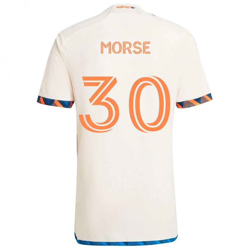 Danxen Kid Hunter Morse #30 White Blue Orange Away Jersey 2025/26 T-Shirt
