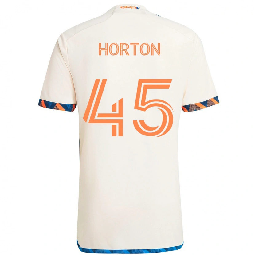 Danxen Kid Philip Horton #45 White Blue Orange Away Jersey 2025/26 T-Shirt