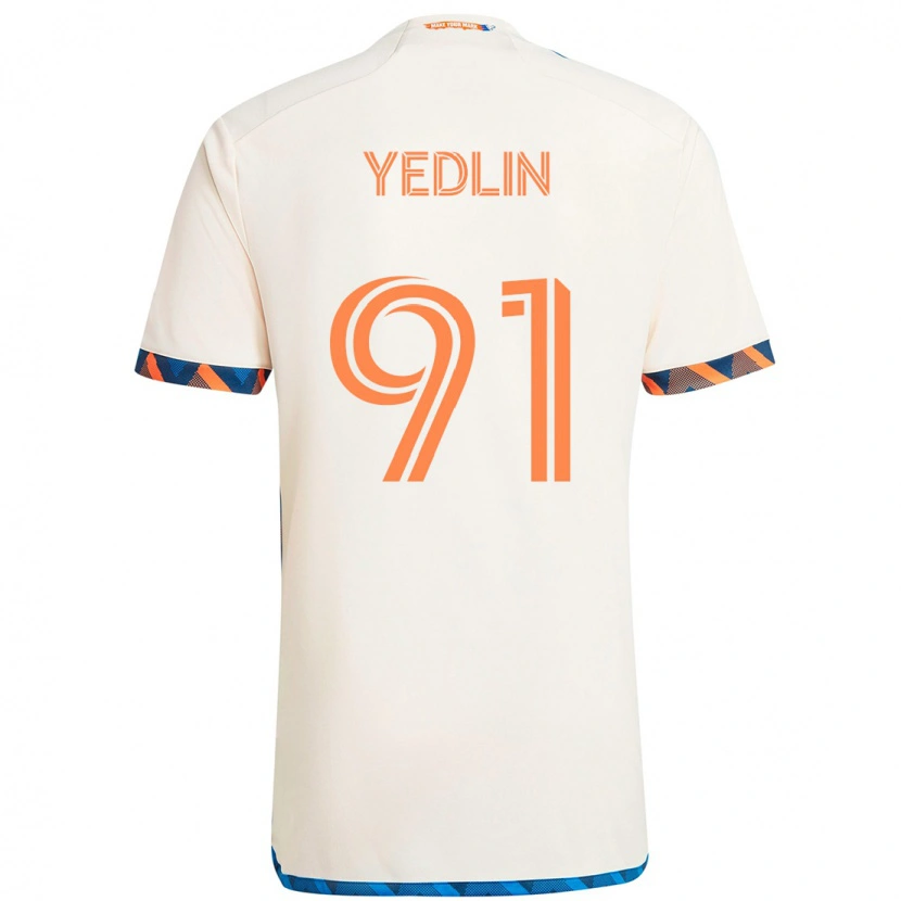 Danxen Kid Deandre Yedlin #91 White Blue Orange Away Jersey 2025/26 T-Shirt