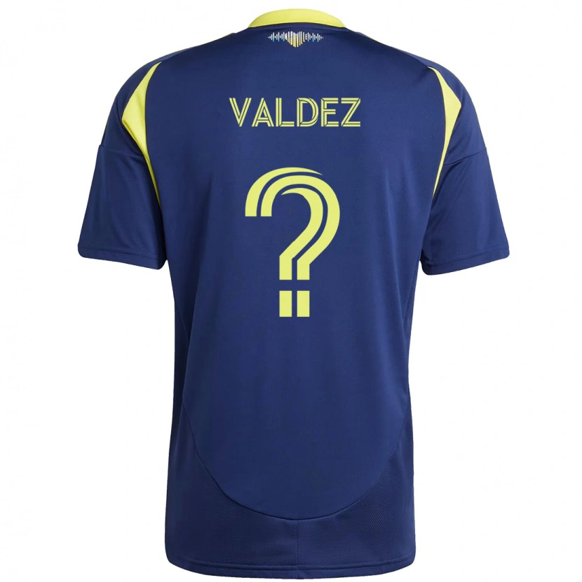 Danxen Kid Xavier Valdez #0 Navy Blue Yellow Away Jersey 2025/26 T-Shirt