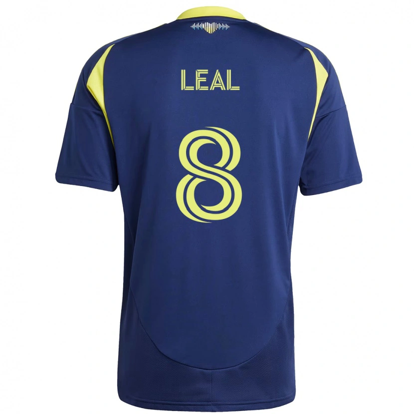 Danxen Kid Randall Leal #8 Navy Blue Yellow Away Jersey 2025/26 T-Shirt