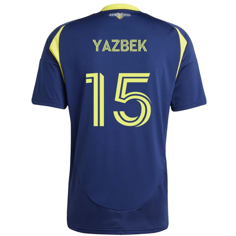 Danxen Kid Patrick Yazbek #15 Navy Blue Yellow Away Jersey 2025/26 T-Shirt