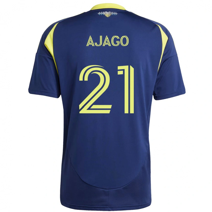 Danxen Kid Forster Ajago #21 Navy Blue Yellow Away Jersey 2025/26 T-Shirt