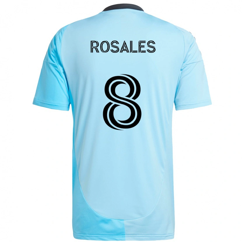 Danxen Kid Joseph Rosales #8 Sky Blue Away Jersey 2025/26 T-Shirt
