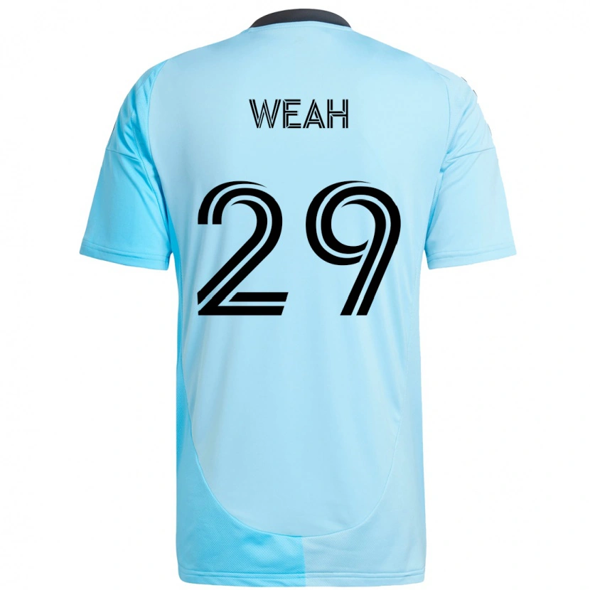 Danxen Kid Patrick Weah #29 Sky Blue Away Jersey 2025/26 T-Shirt
