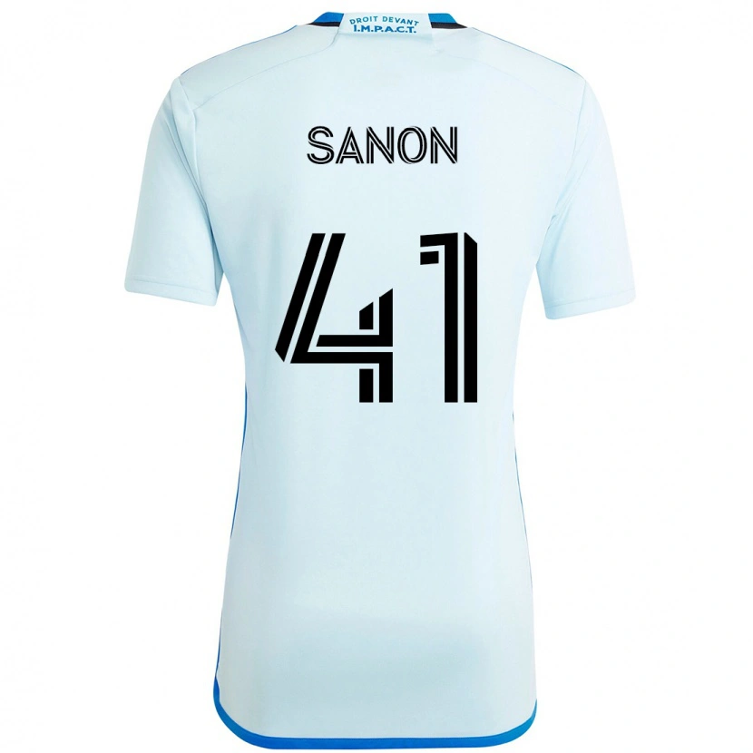 Danxen Kid Jérémy Sanon #41 Sky Blue Dark Blue Away Jersey 2025/26 T-Shirt