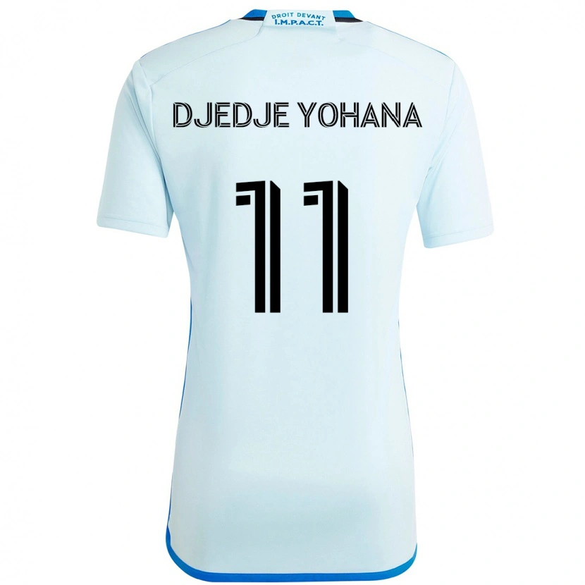 Danxen Kid Kabie Djedje Yohana #11 Sky Blue Dark Blue Away Jersey 2025/26 T-Shirt