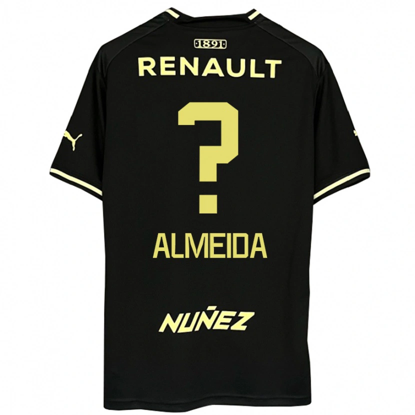 Danxen Kid Martín Almeida #0 Black Yellow Away Jersey 2025/26 T-Shirt